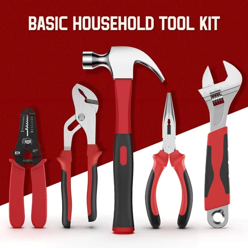 Vista 5 de Sundpey Home Tool Kit with Drawer - 379-PCs Portable Complete Household and Auto Repair Tool Set - Hand General Basic Tool Box Storage Case - Full