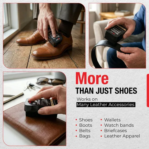 Vista 6 de JobSite – Esponja abrillantadora instantánea para botas y zapatos de cuero Express