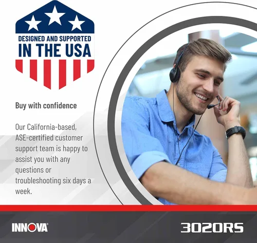 Vista 7 de INNOVA 3020RS Lector de códigos de motor de verificación rápido y fácil de usar, herramienta de escaneo OBD2 para ABS Clear con recomendaciones