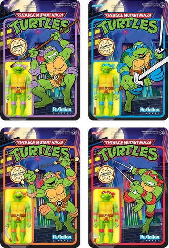 Vista 6 de Super7 Teenage Mutant Ninja Turtles Donatello - Figura de acción TMNT de 3.75 pulgadas con accesorios, coleccionables clásicos de dibujos animados
