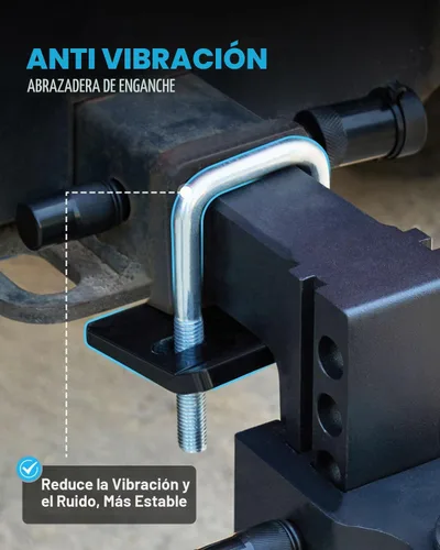 Vista 5 de Kohree Enganche de remolque ajustable de 6 pulgadas, se adapta a receptor de 2 pulgadas, enganche de caída y elevación, enganche de remolque
