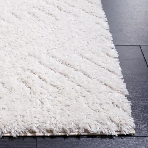 Vista 21 de SAFAVIEH Tahoe Shag Collection - Alfombra de pasillo, 2 x 9 pies, color beige, diseño geométrico, felpa de 1.2 pulgadas de grosor, ideal para zonas