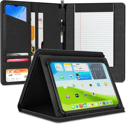 Vista 11 de Funda universal Padfolio – Organizador de tablet con soporte para bloc de notas – Compatible con iPad 10ª 11ª generación, iPad Pro 11, iPad 7 8 9