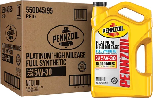 Vista 11 de Aceite de motor Pennzoil Platinum High Mileage Full Synthetic 5W-30, 1 cuarto de galón (paquete de 6)