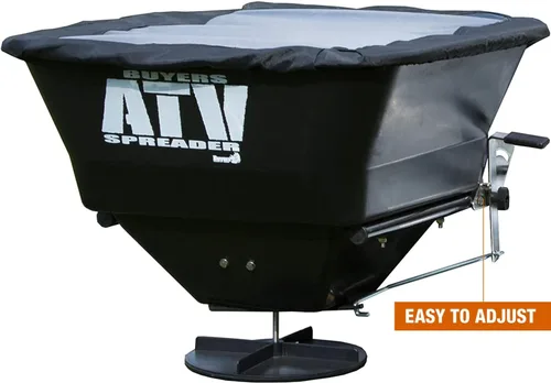 Vista 3 de Buyers ATVS100 esparcidor eléctrico de 10 voltios, 100 libras, para vehículos todo terreno