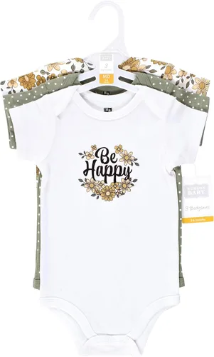 Vista 370 de Hudson Baby baby-girls Cotton Bodysuits 3-pack