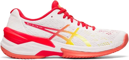 Vista 4 de ASICS Zapatos de voleibol Sky Elite FlyteFoam para hombre, NegroBlanco