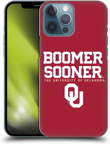 Vista 14 de Head Case Designs Funda rígida con licencia oficial de la Universidad de Oklahoma OU Banner compatible con Apple iPhone 13 Pro Max