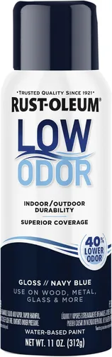 Vista 13 de Rust-Oleum - Pintura en aerosol prémium de bajo olor, gris ancla brillante Olor 40% menor que las pinturas en aerosol tradicionales, durabilidad