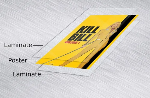 Vista 5 de POSTER STOP ONLINE Kill Bill Volume 1 - Póster de película (estilo regular, mamba negra y katana) (tamaño: 24 x 36 pulgadas) (póster laminado)
