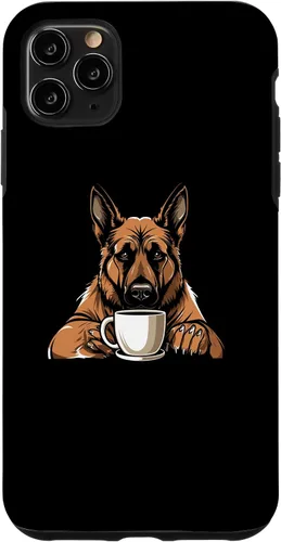 Vista 21 de iPhone 16 Dog Breed Coffee - German Shepherd Case
