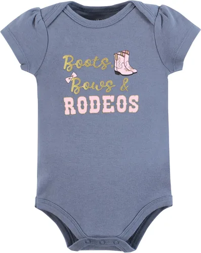 Vista 478 de Hudson Baby baby-girls Cotton Bodysuits 3-pack