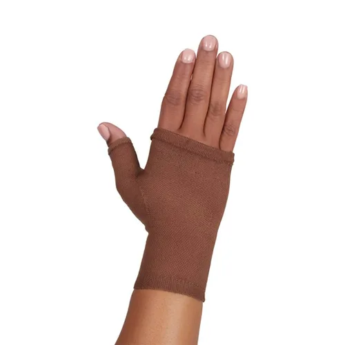 Vista 7 de mediven Harmony Seamless Lymphedema 20-30 mmHg Guantelete de compresión para hombres y mujeres VI Negro