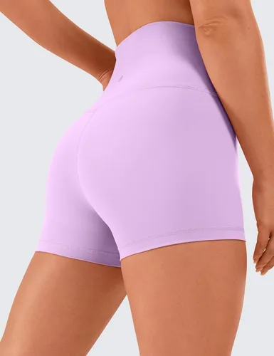 Vista 2 de CRZ YOGA Womens Naked Feeling Biker Shorts - 3'' 4'' 6'' 8'' 10'' High Waist Yoga Workout Running Shorts Spandex