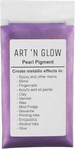 Vista 13 de Art 'N Glow Pigmento en polvo de perla de mica, 0.88 onzas, pigmento de perla fina para resina epoxi, gran opción para creativos, pinturas