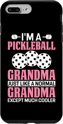Vista 10 de Funda para iPhone 12 mini Pickleball Grandma Much Cooler Pickle Ball Player Case