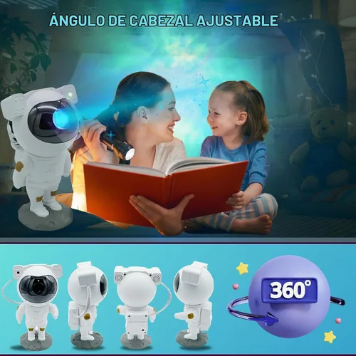 Vista 8 de Astronaut Galaxy Projector, 360° Night Sky