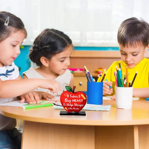 Vista 3 de Jetec Paquete de 3 centros de mesa de agradecimiento para maestros, decoración de mesa para estudiantes a profesores, graduación, decoración