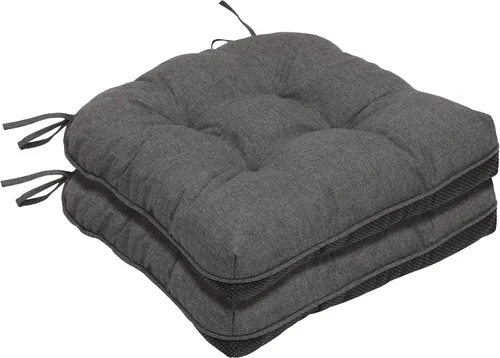 Vista 9 de RACE LEAF Cojines para sillas de comedor, paquete de 4 unidades, almohadillas de espuma viscoelástica para sillas de cocina con lazos y respaldo