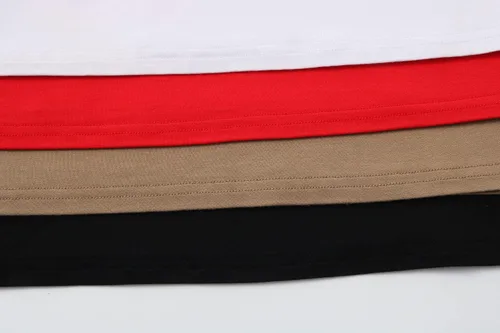Vista 7 de Formeet17 4 piezas de camisetas cortas básicas con cuello redondo y manga casquillo para mujer