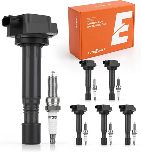Vista 16 de Paquete de bobinas de encendido UF602 Iridium Spark Plug Set Fit para Honda
