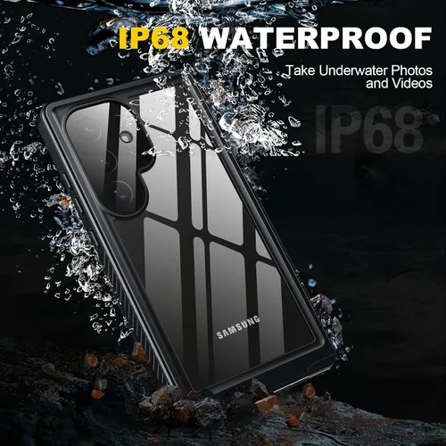 Vista 3 de ANTSHARE Funda impermeable para Samsung Galaxy S24 Ultra, lente incorporada y protector de pantalla de cuerpo completo de 360°, resistente a prueba