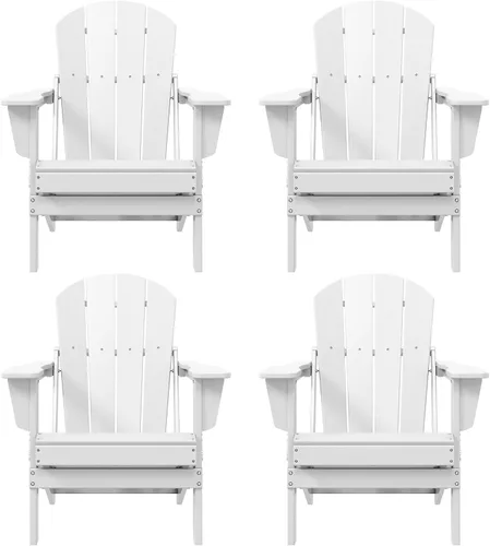 Vista 56 de WO Home Furniture Laguna Silla plegable Adirondack de polietileno de alta densidad, silla para patio para todo tipo de clima, para jardín al aire