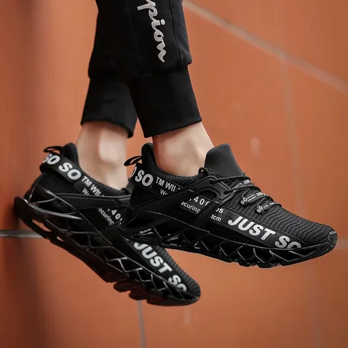 Vista 7 de Tenis de correr para hombre, antideslizantes, sin cintas