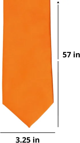 Vista 295 de tiemart Corbata de color sólido para hombre Longitud estándar