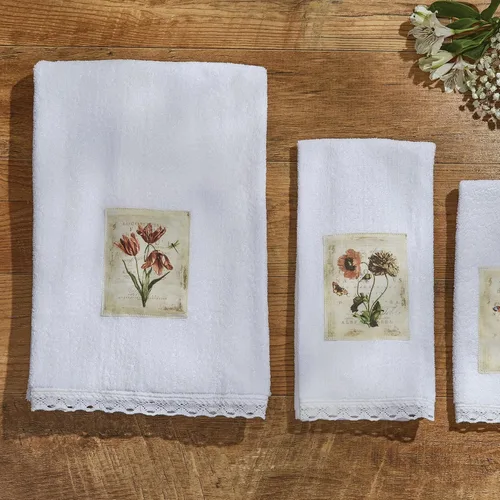Vista 2 de Park Designs Antiquarian Blooms - Juego de 2 toallas de baño