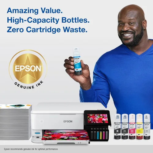Vista 4 de Epson 552 EcoTank Ink Botella de capacidad ultra alta tres colores CMY Combo Pack (T552620-S) Funciona con ET-8500, 8550