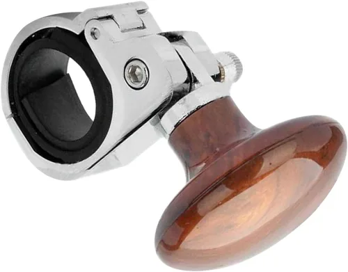 Vista 3 de VORCOOL Perilla giratoria para volante de madera, bola universal de mango de potencia suicida para automóviles, camiones, semistractores, barcos