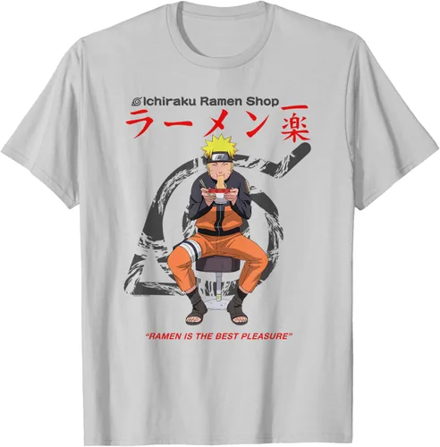 Vista 6 de Naruto Camiseta de anime Shippuden Ichiraku Ramen Shop Naruto Blanco