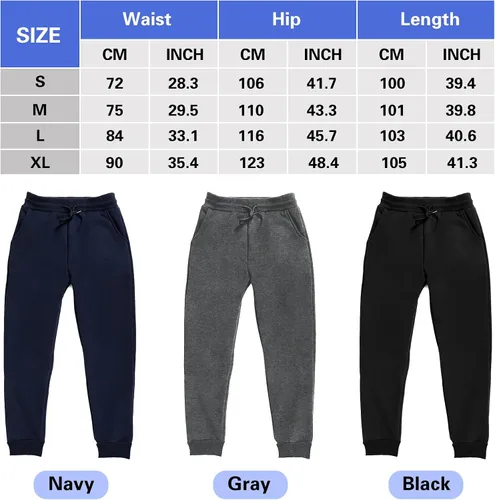 Vista 2 de MAYSTEPPE Pantalones deportivos con forro polar para mujer, pantalones deportivos con forro polar cálido para invierno, pantalones deportivos