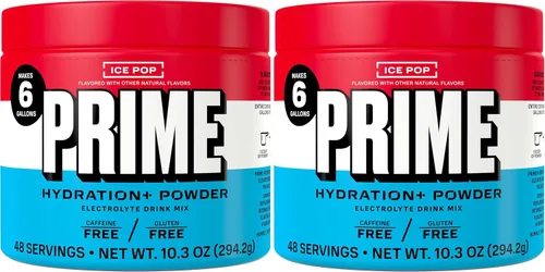 Vista 11 de PRIME Hydration + Polvo de electrolitos, cereza congelada, mezcla de bebida de hidratación sin azúcar con potasio, magnesio y vitaminas B