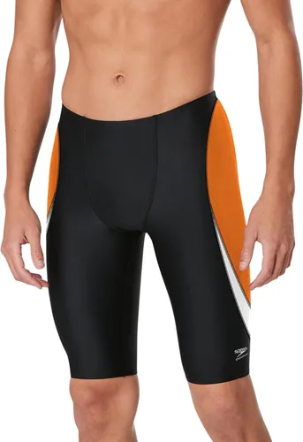 Vista 40 de Speedo Endurance+ - Traje de baño para hombre con colores del equipo empalmados chispa negro/azul
