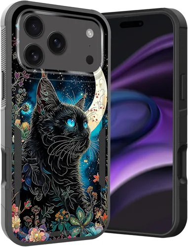 Vista 180 de Funda para iPhone Air, doble capa híbrida resistente resistente a prueba de golpes de policarbonato duro + funda protectora de silicona suave