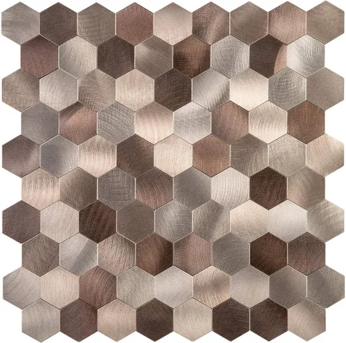 Vista 9 de Protector contra salpicaduras de azulejos con aspecto antiguo