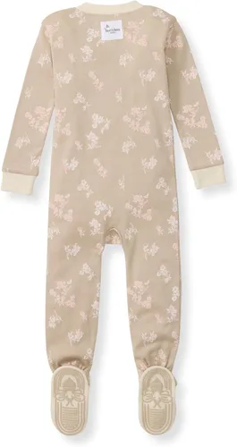 Vista 122 de Burt's Bees Baby Pijama para bebé niña, 100% algodón orgánico, pijama de una pieza, overol diagonal con cremallera, ajuste cómodo