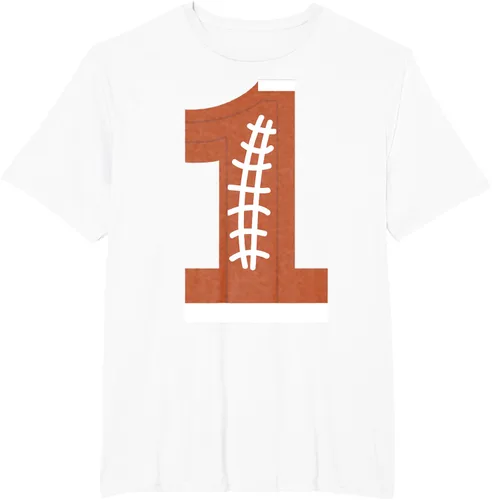 Vista 12 de 1st Birthday Football Ball Boys Camiseta de regalo de 1 año Negro