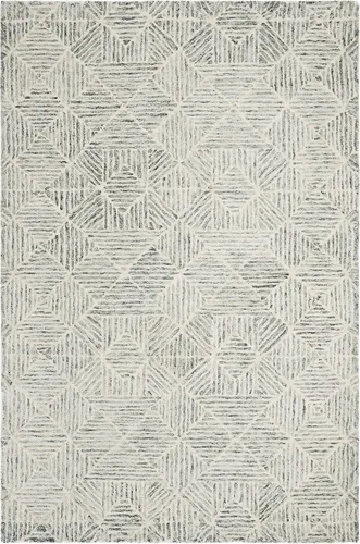 Vista 34 de SAFAVIEH Abstract Collection - Alfombra decorativa, 2 x 3 pies, azul y marfil, lana hecha a mano, ideal para zonas de alto tráfico en entrada, sala