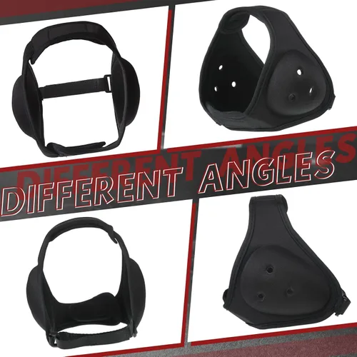Vista 4 de Jerify 2 piezas de casco de lucha libre para niños y jóvenes, casco suave de agarre para lucha libre, protector de orejas ajustable y protector