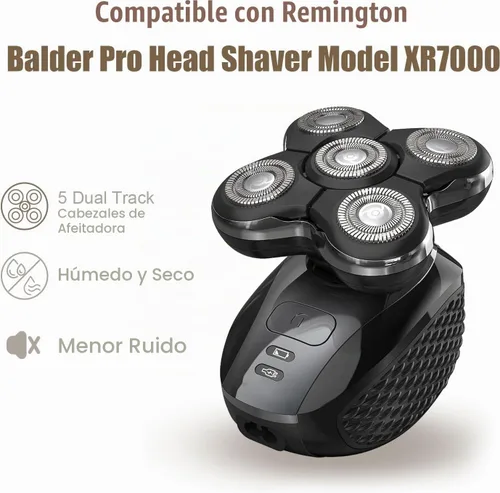 Vista 3 de Cabezal de repuesto para afeitadora Remington Electric Shaving-XR7000 Negro