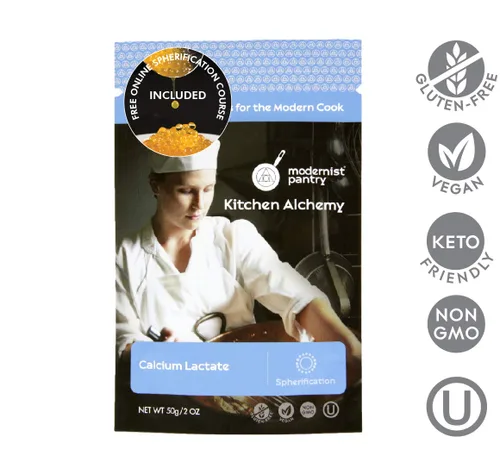 Vista 5 de Kit de esferificación inversa [gastronomía molecular] Ingredientes veganos OU Kosher sin OMG sin gluten certificados