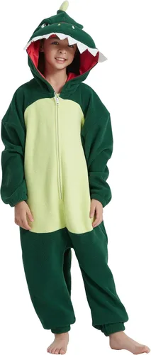 Vista 4 de Pijama de animal para niños, disfraz de Halloween, cosplay de una pieza para niñas y niños, pijama unisex para niños