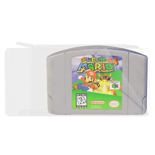 Vista 3 de 10-Pcs High Quality Plastic Protector Transparent Storage Cases Compatible with N64 Game Cartridges Anti-Dust - Scracth Free - Clear Cases Made