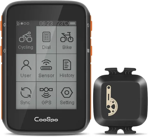Vista 2 de COOSPO Paquete GPS Bike Computer BC200 Cadencia Sensor de Velocidad Bluetooth ANT+Ciclismo RPM Sensor BK467