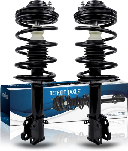 Vista 20 de Detroit Axle - Puntales 4WD para Ford Expedition Lincoln Navigator 1997-2002, 4 puntales completos con muelle helicoidal delantero trasero 1998 1999