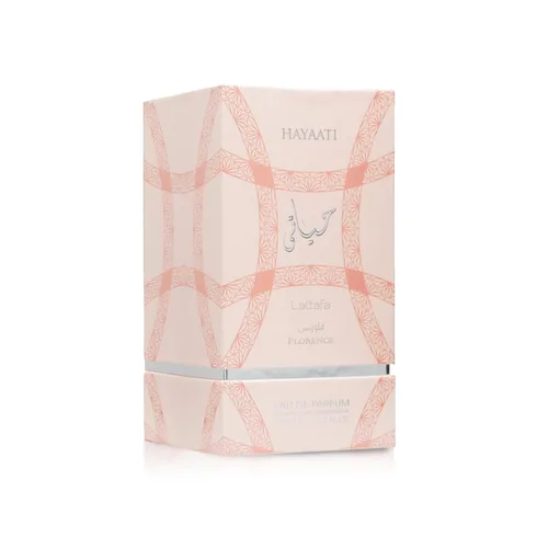 Vista 2 de Lattafa Hayaati Florence - Eau de Parfum en espray para mujer, 3.4 onzas