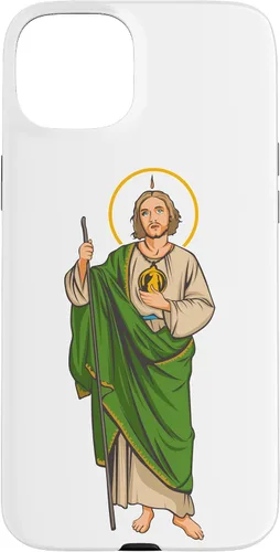 Vista 9 de Funda para iPhone 16 San Judas Tadeo. Santo De Las Causas Difícil